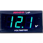 Koso Voltmeter med fäste 12v-150v LED Digital Display Voltmeter Bil Motorcykel Green