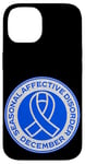 iPhone 14 Seasonal Affective Disorder Awareness December Blue Ribbon Case