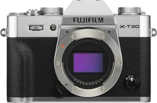 Fujifilm X -T30 Ii, 26,1 Mp, 9600 X 2160 Pixlar, X-Trans Cmos 4, 4K Ultra Hd, Pekskärm, Silver, Svart