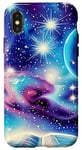 iPhone X/XS Book Galaxy Star Stars Pattern Print Case