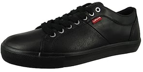 LEVI'S Homme Woodward Chaussures>femme>baskets-mode, Brilliant Black, 43 EU