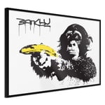 Plakat - Banana Gun - 45 x 30 cm - Sort ramme