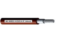 Photovoltaic Cable // Mg Wires // 1X6mm2, 0.6/1Kv Red H1z2z2-K-R-6Mm2 Rd, 50M Package