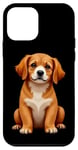 Coque pour iPhone 12 mini Chiot mignon, épagneul cavalier, adorable chien