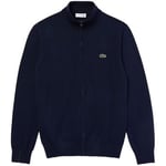 Sweat-shirt Lacoste  Gilet col montant  ref 52105 Marine