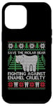 Coque pour iPhone 12 Pro Max Pull de Noël moche avec ours en molaire « Save The Molar Bear »