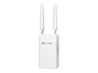 TP-Link Omada ER703WP-4G-Outdoor V1 - Passerelle - 1GbE - Wi-Fi 6 - 4G - 2.4 GHz, 5 GHz - SIP - 4G LTE-FDD B1/B3/B5/B7/B8/B20/B28/B32 4G LTE-TDD B38/B40/B41 3G DC-HSDPA/HSPA+/HSDPA/HSUPA/WCDMA B1/B3/B5/B8 - géré par le Cloud - montage sur mur/sur poteau