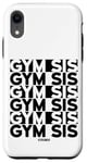 Coque pour iPhone XR Gym Sis Gym Sœur Entraînement Design sur le Dos Femmes Gym