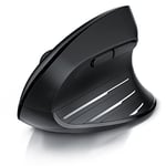 CSL – Souris Ergonomique sans Fil Verticale sans Fil 2,4 GHz – USB Vertical Mouse – Design Ergonomique – Prévention Contre Le Bras de Souris – Souris sans Fil 2,4 GHz avec 1000-2400 DPI – PC et Mac