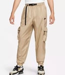 NIKE TECH LINED WOVEN CARGO PANTS TROUSERS SIZE XS (FB7911 247) TAN / BLACK