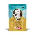 KITTY Cat Filet in Paté Poulet & Thon 6 x 85 g Nourriture Humide Gourmet pour Chat Nourriture Fine pour Chat avec Taurine, Huile de Saumon et Moule aux orles Vertes, sans céréales avec Beaucoup de