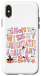 Coque pour iPhone X/XS Secrétaire dans My Witchy Assistant Administratif Era Groovy Halloween