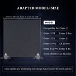 Double Sided Textured PEI Sheet 235mmx235mm Build Plate Black For Ender 3 S1