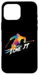 Coque pour iPhone 16 Pro Max Slalom Ski Sports d'hiver Montagne Poudre Day