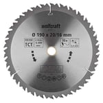 wolfcraft TC Circular Hand Saw Blade, Brown Series I 6735000 I Fast, Rough cuts