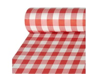 Papstar 88163, Rektangulär, Röd, Vit, Papper, Bordsduk, 100 X 5000 Cm, 1 Styck