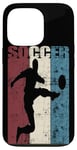 Coque pour iPhone 13 Pro Ballon de football vintage effet vieilli