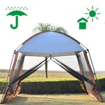 YANG 3x3m Grande Tente Pare-Soleil pour Jardin Gazebo avec Côtés Abri D'événement Imperméable Tent