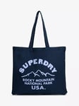 Superdry Tote Bag, Brown/Navy