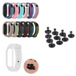 50Pcs Black Button For Xiaomi Bracelet  Smart Watch Accessories