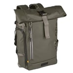 camel active Explore Rolltop Sac à dos pour homme Vert Grand modèle, kaki, L, Moderne