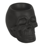 Spirit of Equinox Black Skull Burner Ceramic Wax Melter Oil  Gothic Halloween