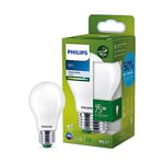 Philips ampoule LED Ultra Efficient Classe A, 75W, culot E27, blanc froid 4000K, dépolie