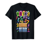 Maths Rockstar Cool Maths Day Numbers Day Mathematics T-Shirt