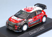 Citroen C3 WRC #7 9th Poland Rally 2017 A.Mikkelsen/A.Jaeger 1:43 Model