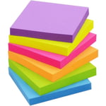 Sticky Notes Ljusa färger Self-Stick Pads Totalt 600 ark