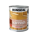 Ronseal Interior Varnish Quick Dry Gloss Medium Oak 250ml RSLINGMO250