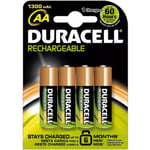 Duracell Supreme Rechargeable 1300 mAh AA Batteries - 4 Pieces