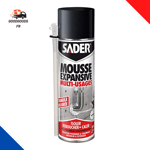 Sader Mousse Expansive Polyuréthane PU Aérosol – Multi-Usages – Bombe 500 Ml