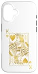 Coque pour iPhone 16 Cartes de poker Lucky Knight King of Hearts Game Casino