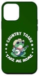 iPhone 12 mini Country Toads Take Me Home, Cool Cowboy Toad Playing Music Case