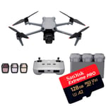 DJI Air 3S Fly More Combo + DJI RC-N3 + SanDisk Extreme microSDXC 128GB 200MB/s