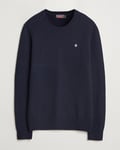 Morris Hertford Merino Crew Neck Navy