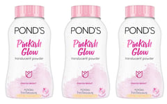 3 x Pond s Angel Pinkish Bright Glow Magic Facial Powder Oil Control Pink 50g