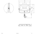 EVN LFA - kohdevalaisin ulos, hopea, 5 700 K 30 W