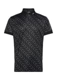 J. Lindeberg Tour Tech Reg Fit Print Polo Svart