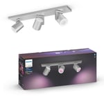 Philips HUE Argenta 3 Light Smart LED Flush Spotlight Bar