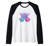 Furby Friends Cute Furblets Colorful Group Shot Raglan Baseball Tee