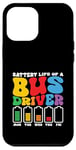 Coque pour iPhone 12 Pro Max Batterie drôle de conducteur de bus scolaire, bus public, bus