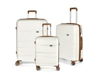 Resväska Set Rw Travel Alfrida Vit 20"/24"/28" Pp-Plast Med Tsa-Lås