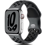 Gulemfy Compatible avec Apple Watch Bracelet - Sport Bracelet 44mm 42mm 45mm 49mm 38mm 40mm 41mm, Homme Femme Bracelet Silicone Respirant pour iWatch Series SE 8 7 6 5 4 3 2 1 Ultra