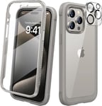 Diaclara for iPhone 15 Pro Case, For 15 6.1", Natural Titanium 