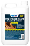 Onyx Professionnel - Imperméabilisant Hydrofuge Façades et Toitures, Supports Poreux - Effet Déperlant, Protection Longue Durée - Fabrication Française - 5L