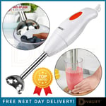 350W HAND BLENDER ELECTRIC STICK BLENDER CURRY PUREE FOOD MIXER LIQUIDISER NEW