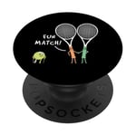 Raquette de sport Fun Match Backhand Raquette de tennis PopSockets PopGrip Adhésif