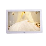 L.BAN Photo Frame 10/12/13/15 inch high-definition screen touch button digital electronic LED photo album advertising machine electronic 1280×800 resolution-black/white